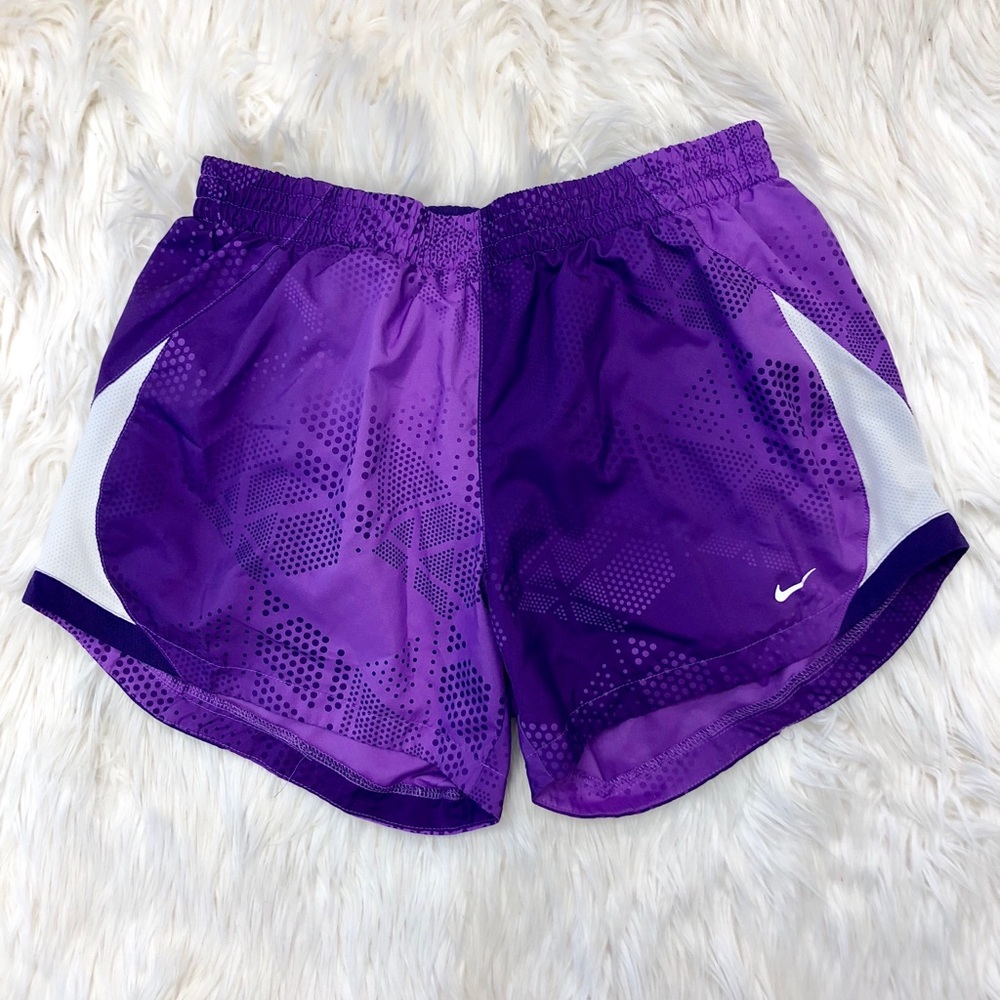 Purple Nike Athletic Running Shorts. Dri-fit